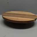 Juvale Round Acacia Wood Cake Stand for Wedding - Wooden Cake Stand for Appetizers and Desserts (12.75 Inches)