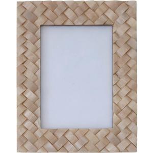 Woven Resin Photo Frame, Ivory