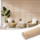 Art3d Natural Bamboo Wall Panel for Interior Wall Decor, Renewable Pole Wrap Wainscoting Paneling for Wall Ceiling Furniture Cabinet Office, 12 x 96 Inch - Carbonized, 1-Pack