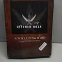 Acacia Wood Cutting Board Set - 3 Piece Acacia Cutting Board with Holder, Knife Friendly, Dual Sided, Built-in Handles, & Juice Grooves | 13, 15, & 17 Non Toxic Cutting Boards for Kitchen