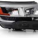 AKKON - For 2016-2019 Ford Explorer Limited | Platinum | XLT Light Tube LED DRL OE Headlights Right Side Replacement (Passenger Side)