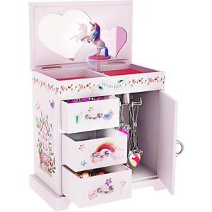 Pretty Me Unicorn Musical Jewelry Box for Kids  Gifts for Girls, Ages 38, Best Princess Room Toys Gift for Age 3, 4, 5, 6, 7, 8 Year Old Little Girl  Birthday Present Toy Ideas Music
