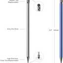 Stylus (5 Pcs), 2-in-1 Stylus Pen for Touch Screen, High Precision and Sensitivity, Suitable for iPhone/ipad/Android Tablets, Compatible with All Touch Screens (Black/White/Blue/Rose Gold/Silver)