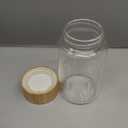 Freshmage 4 Pack Glass Water Bottles with Lids, 16 oz Reusable Wide Mouth Glass Juice Bottles with Bamboo Caps for Juicing, Smoothies, Water, Beverage Storage, 100% Leak Proof, BPA-Free, Borosilicate