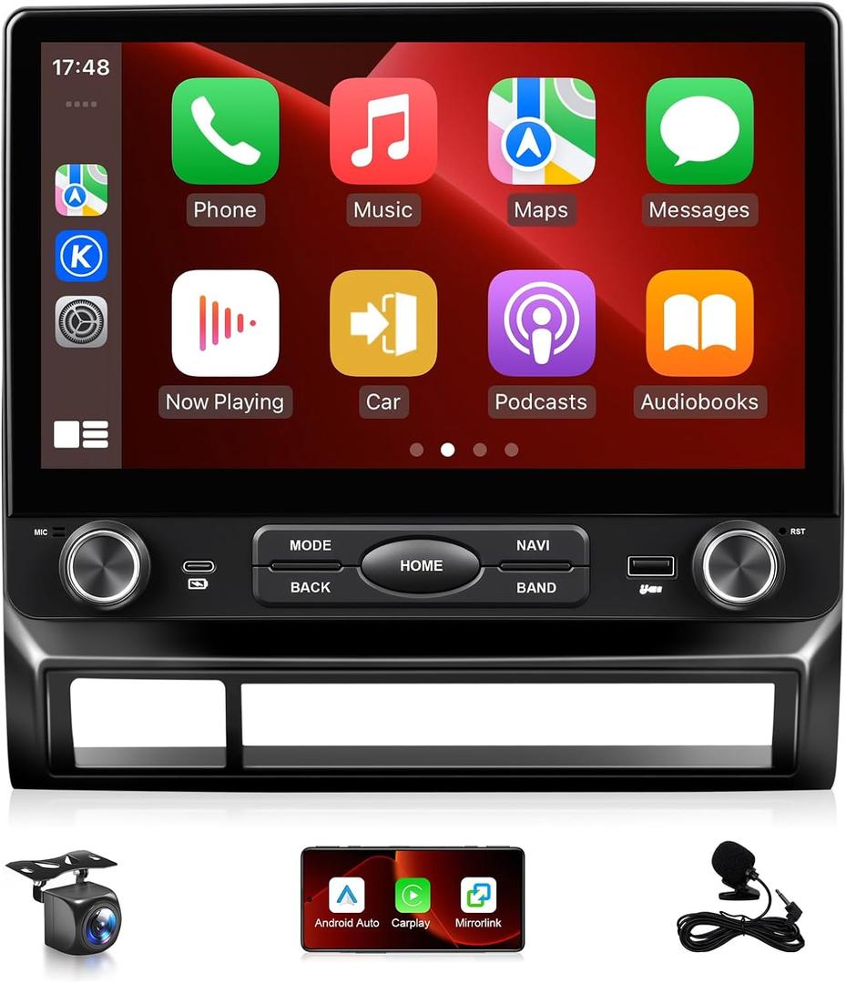 XGU 4G+64G Android 13 Car Stereo for Toyota Tacoma 2005 to 2015 Radio Wireless Carplay Android Auto, 10.2" IPS Touch Screen for Tacoma Head Unit 5G WiFi/GPS Navi/FM RDS/EQ/DSP HiFi Audio/Camera/MIC