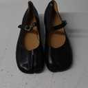 Tabi Mary Jane Shoes Women Split Toe Ankle Buckle Strap Womens Flats Comfort Casual Dressy Party School Work Dress Pumps Shoes (11, Black Matte)