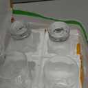 Glass Cups Set of 4  12oz Drinking Glasses with Mountain Base  Glasses Drinking Set & Water Glasses for Cocktails, Juice, Water  Premium Glassware for Home Bar (Crystal Mountain)