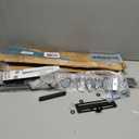 VIVO 13 inch Over Under VESA Monitor Shelf Mount, Holds Media Devices, Speakers, Routers, and More, Fits VESA 75mm, 100mm, 200mm, Black, MOUNT-SF01M