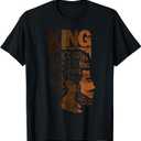 Black History King Dad Melanin African American Father Men T-Shirt (Small)
