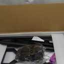 Small Standing Desk with Wheels, Portable Treadmill Desk, Rolling Desk Adjustable Height for Laptop, Mobile Standing Table for Walking Pad, Bedside Table (Black)