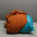 WRENSONGE Queen Comforter Set- 7 Pieces Soft Burnt Orange Bed in a Bag with Fitted Sheet, Flat Sheet, 2 Shams, and 2 Pillowcases-Warm Bed Sets Fall Comforter for All Seasons