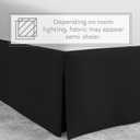 Bed Maker’s Never Lift Your Mattress Bed Skirt, Designed for Box Spring Beds, Split Corners, 14 Inch Drop Length, Twin, Black