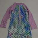 Girls Long Sleeve Rash Guard Swimsuits Zipper Bathing Suits Size 5T