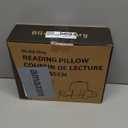 Blissful Diary Reading Pillow, Backrest Pillow with Shredded Memory Foam for Adult & Children, Designed for Bed and Couch Sitting Up, Includes Arms, Pockets and Washable Cover, Dark Gray