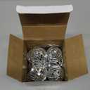 BBTO LED Disco Ball String Light Battery Powered Mirror Balls Ornaments for Outside Backyard Porch 70s 80s Disco Party Supplies(1.57 Inch,Silver White)