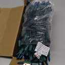 Novelty Lights 50 Feet 100 Bulbs Traditional Incandescent Mini Lights, Teal on Green Wire with 6" Spacing, Commercial Grade and UL Listed for Indoor/Outdoor Use, End-to-End Connectable