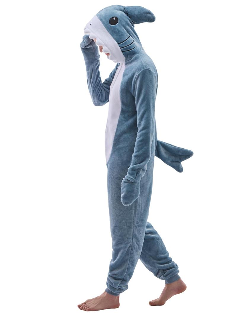 Unisex Adult Animal Onesie Pajamas Slim Fit Halloween Costume One Piece Sleepwear Homewear Cosplay Suit, L