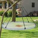 Bird Seed Catcher Tray for Hanging Bird Feeder Platform 30" Seed Catcher for Hummingbird Feeders with Adjustable Hanging Hoop for Outdoor Garden