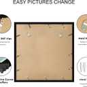 16x16 Frame Set of 2, Black Wood Style for 12 x 12 Mat, 16x16 in