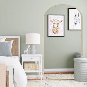 Arched Full Length Mirror, Wooden Thin Fram,71"x32"Full Body Mirror, Hanging or Leaning Against Wall, Bedroom Mirror, Floor Mirror, Dressing Mirror, Gold
