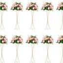 NUPTIO Trumpet Vase Flower Display Stand, 31.1" Tall, Metal, 10 Pcs