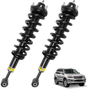 Pair Front Shocks Absorber Fit for 2003-2009 Lexus GX470 4.7L, Fit for 2002-2009 Toyota Land Cruiser Prado 120 Replace 48510-69195 48510-69415