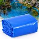 Fanfanwin 10 x 15 ft Pond Liner 20 Mil HDPE Blue UV Resistant Preformed Pond Underlayment for Outdoor Ponds Koi Fish Ponds Garden Fountain Waterfall Pool