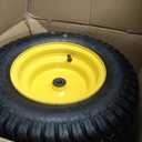 GICOOL 16x6.50-8 Tubeless Tire and Wheel, 16x6.5-8 Lawn Mower Tires, 3"-4.5" Offset Hub, 3/4" or 5/8" Bearing, Universal Fit Riding Mower and Garden Tractor Front Wheel, 4 Ply, S-Turf Pattern, 2 Pack