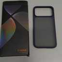 TORRAS Shockproof for iPhone 17 Pro Max Case with Camera Control Button, [12FT Military Grade Drop Protection] Enhanced Grip & Soft Touch Translucent Slim 17 Pro Max Case [3 colors Buttons], Deep Blue