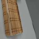 LazBlinds No Tools No Drill Cordless Bamboo Roman Shades, Light Filtering Window Treatment, Roll Up Bamboo Blinds for Windows 35'' W x 64'' H, Ceylon Light Russet