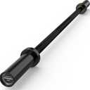 HANDBODE 7 ft Olympic Barbell, 2-Inch 45 lb Weight Bar with Knurled Grip - 1000lb Capacity, (Also in 4,5,6 ft) Hard Chrome Finish for Powerlifting, Deadlift, Squat, Bench Press, Squat & Home Gym