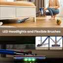 KARDV Cordless Vacuum Cleaner, 500W/40Kpa Vacuum Cleaners for Home, 60Mins Stick Vacuum with LED Display, Anti-Tangle & Wall Mount Charging, 8 in 1 Lightweight Vacuum for Hard Floors Carpet Pet Hair