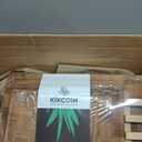 Kikcoin Extra Large Bamboo Cutting Boards, (Set of 3) Chopping Boards with Juice Groove Bamboo Wood Cutting Board Set Butcher Block for Kitchen, End Grain Serving Tray