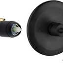Matte Black Shower Handle Valve, Single-Handle Bathroom Control Valve Kit Single Function Shower Mixer Valves