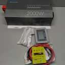 2000 Watts Pure Sine Wave Inverter 12V DC to 110V/120V AC Converter, 4000W Peak, LCD Remote Control, 4 AC Outlets, USB & TypeC – for RV, Truck, OffGrid Solar, Emergency Power Backup