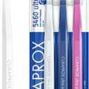 Curaprox CS 5460 Ultra-Soft Toothbrush Adult Tooth and Gum Care | Super Soft Curen Bristles for Gentle Cleaning | Blue-Pink, Single Pack