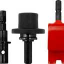 Eskimo 42494 Quick Connect Kit, Drill-Adaptive Augers, Red