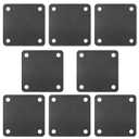Rocaris 8 Pcs 5 X 5 X 1/4 Inch A36 Steel Plate Hot Rolled, Steel Base with 4 Holes Metal Square for Construction Boards, Structure Support, Weldable Square and Industrial