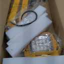 YXL 30W LED Loading Dock Light with Folding Arm, 39,00 Lumens, 100-277V,360° Rotatable Lamp Head, IP65 Rated ETL Listed for Trailers, Docks, Warehouses, Container