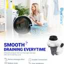 BlueStars W11399437 Washer Drain Pump - For Whirlpool WTW5000DW3 WTW5010LW0 WTW5105HW1 Maytag MVW4505MW1 MVW5430MW0 MVWC565FW3 Kenmore Washer - Replaces W11259498 AP6974144 PS12731241 EAP12731241