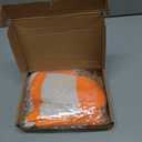 Orange Traffic Cone Hat Halloween Construction Hat Funny Road Worker Unisex Halloween Costume Accessory Headwear for Adult Men Women Party Cosplay