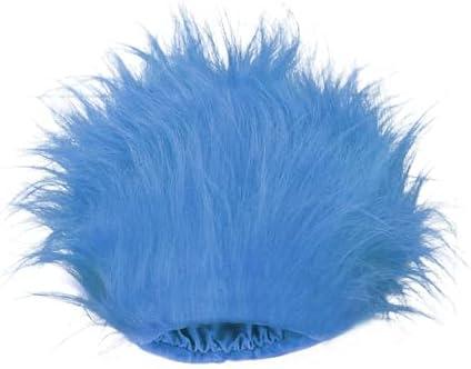 lanbqiuer Blue Wig Hair Headband Costume Funny Wigs Blue Wigs for Women,Crazy Wigs for Halloween Costume Cosplay and Party, 2 Pieces