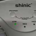 shinic Window Fan with Reversible Airflow Quiet, Twin 9" Blades, Full Remote Control, 3 Functions-3 Speeds, Bathroom Kitchen Window Exhaust Fan, Width Adjustable (From 23.8" to 37") ETL Certified, Window Fan With Foam Seal Strip