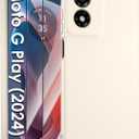 for Motorola Moto G 5G 2024 Case,Liquid Silicone Upgrade[Soft Anti-Scratch Microfiber Lining][2 HD Screen Protector][Full Camera Protection] Shockproof Case 6.6 inch -White