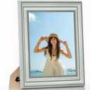 Abtgt 8x10 Picture Frame, Made of High Definition Glass 8 x 10 Green Photo Frame, Suitable for Hanging or Tabletop Display, Frames for Home Dcor.