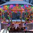 2-Pack Extentable C9 Christmas Lights Outdoor Indoor, 66 FT 100 LED Christmas String Lights Plug in with 8 Modes & Timer, Waterproof Fairy Twinkle Light for Xmas Tree Yard Decorations (Multi-Colored)