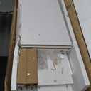 VASAGLE Custos Collection - Bookshelf, 4-Tier Bookcase, Book Shelf, Open Storage Shelf, 9.4 x 31.5 x 42.5 Inches, for Living Room, Home Office, Dining Room, Cloud White ULBC174W01