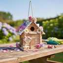 CEDAR ALPHA Premium Wooden Lincolnlog Bird House Kit - Birdhouse Kits - Build it Yourself Birdhouse for Adults to Build - Woodworking Adult Crafts & DIY Bird House, Relax Crafts Gifts Wood Projects