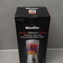 Mueller Smoothie Blender for Smoothies - Personal Blender for Shakes, Frozen Drinks, Baby Food & More, 15oz Travel Cup and Lid, Durable Stainless Steel Blades for Powerful Blending Performance, White