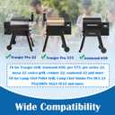 SafBbcue BAC366 Grill Grates Replacement for Traeger Grill Grate Pro 22, 575 Series Ironwood 650, 885, Lil' Tex Elite, Lil' Tex Pro, Pellet Grill Parts, Camp Chef PG24MZG Grate